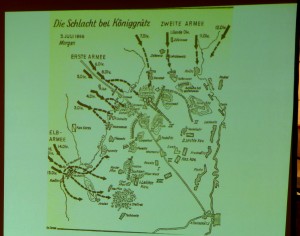 Lage des Kriegsschauplatzes in Böhmen